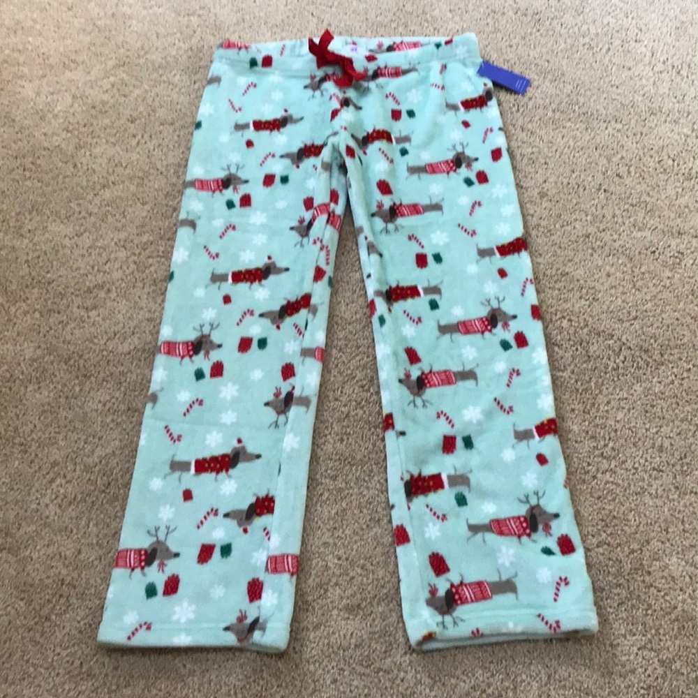 NWT! NIGHT FOX size L soft holiday pajama bottom